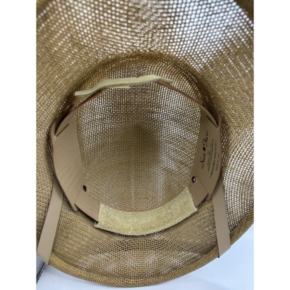 Vintage Sun-Fari By Wesco Safari Pith Explorer Hat Adjustable Beige Made In USA - Picture 7 of 9